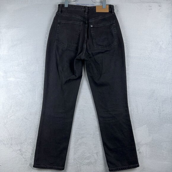 H&M Vintage Mom Jeans Ultra High Waist Ankle Length Women's Black Size 6 - Picture 2 of 12